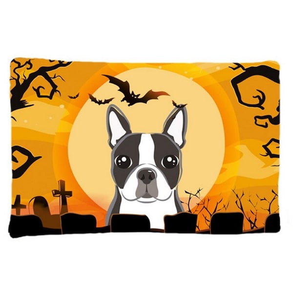 Carolines Treasures Halloween Boston Terrier Fabric Standard Pillowcase BB1761PILLOWCASE - main